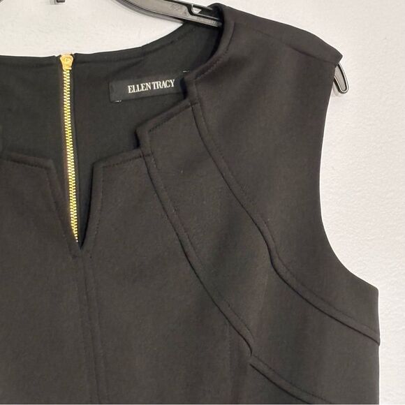 Ellen Tracy | Women’s Black Evening Cocktail Dress 12 - Picture 4 of 16